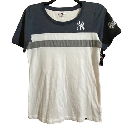 NWT New York Yankees New Era Short Sleeve Color Block T-Shirt Women’s Sz M - Image 1 of 4