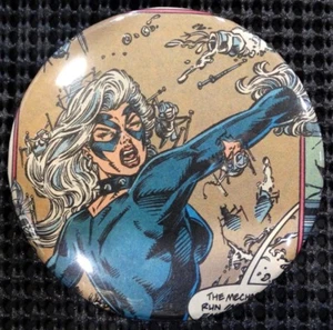 "BLACK CAT" POP CULTURE 3" PINBACK/PIN-BACK COLLECTOR COMIC BUTTON (LOT D) - Picture 1 of 3