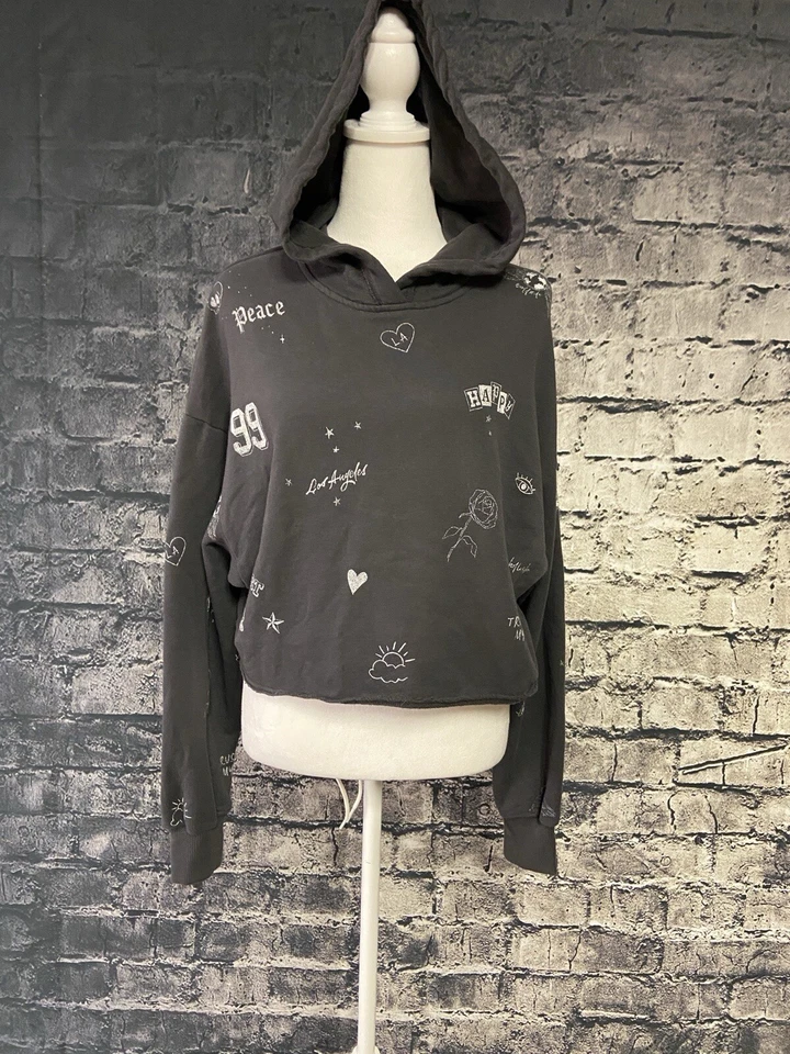 Толстовка женская Hollister размер средний толстовка с капюшоном серый длинным рукавом повседневный мягкий - Изображение 1 из 4