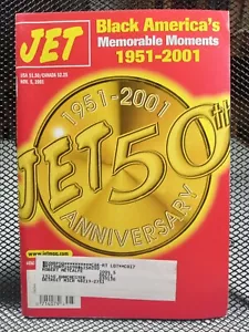 50th Anniversary Memorable Times Racial Black Americana JET Magazine Nov 5, 2001 - Picture 1 of 1