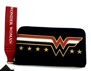 Wonder Woman Billfold Wallet Clutch Phone Holder DC Justice League - Picture 1 of 10