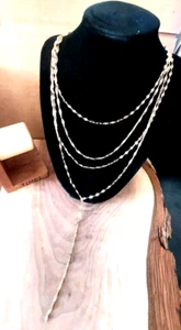 I.N.C. Gold-Tone Shimmer Chain Multi-Row Necklace - Picture 1 of 5