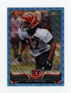 2013 Topps Chrome COBI HAMILTON Rookie BLUE WAVE REFRACTOR Arkansas Razorbacks - Picture 1 of 1