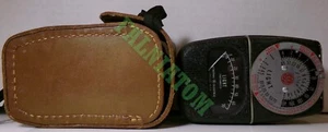 Medidor de exposición vintage General Electric tipo DW-68 con estuche de cuero - Imagen 1 de 3