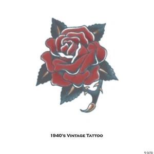 Tattoo Vintage Rose - Tinsley Transfers - Picture 1 of 1