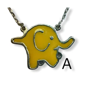 Sterling Silver Enamel Elephant Pendant Necklace - Bild 1 von 9
