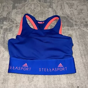 ADIDAS women adidas Stella McCartney High Support Sports Bra Blue Sz XS X-small - Picture 1 of 5