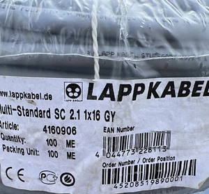 100 ME LAPP KABEL STUTTGART LL53776 E198296 600V RECUBIERTO MÁQUINA HERRAMIENTA ALAMBRE MTW90C - Imagen 1 de 7