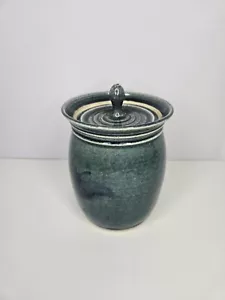 Russel Spillman Pottery Lidded Pot Canister Glazed Homer NY Fine Art Ceramic - Picture 1 of 19