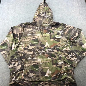 Under Armour Hoodie Mens 3XL Black Camouflage Forrest Fleece Storm Loose * - Picture 1 of 12