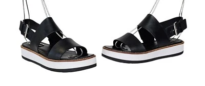 Sandalias VINCE Mana de cuero negro con correa al tobillo y plataforma 5,5 Foto 1 de 4