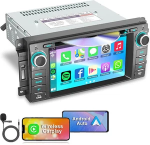 Apple CarPlay For Jeep Patriot Compass Wrangler Dodge Ram Car Stereo Navi Radio - Picture 1 of 12