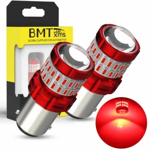 LED Red 1157 For Hyundai 7528 2357 2057 Brake Stop Tail Parking Light Bulbs 2X - Picture 1 of 9