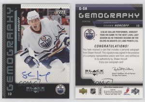 2006-07 Upper Deck Black Diamond Gemography Shawn Horcoff #G-SH Auto