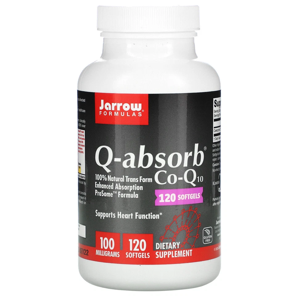 Jarrow Formulas Q-absorb Co-Q10 Dietary Supplement Softgels - 120 (QA120)