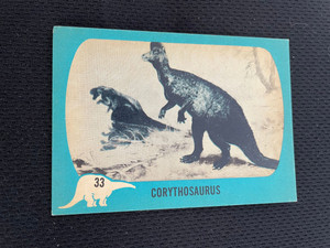 1961 DINOSAUR SERIES NU CARD #33 EXCELLENT CONDITION VINTAGE NON SPORTS CARD !