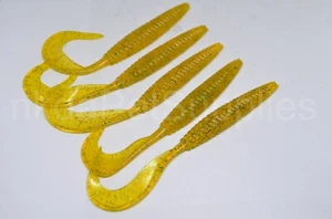 Curly Long Tail Worm 13cm Soft Quality Jelly Fishing Lures Swim Bait Jig Head - Picture 1 of 4