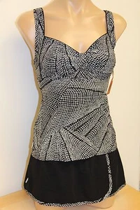 NWT Captiva Swimsuit Bikini 2pc set Sz S DD cup Tankini Skirt - Picture 1 of 8