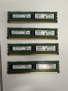 ✅ MICRON/CRUCIAL 32GB KIT ✅ (4x8GB) ✅ 2Rx8 PC3-12800R DDR3 SERVER Memory RAM ✅ - Picture 1 of 1