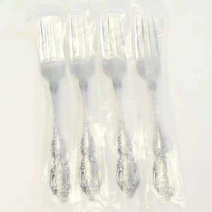 Oneida Monte Carlo Dinner Forks 7 1/4" Deluxe Stainless Lot of 4 NEW - Picture 1 of 7