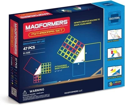 Magformers Magnetic Building Toy Educational Pythagoras Set - 47 pcs 8+ - SEALED - Image 1 of 4