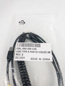 Cable en espiral para escáner USB para Honeywell CBL-500-300-C00 1900/1200G/1300G - Imagen 1 de 3