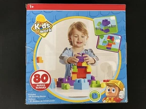Kids Work 80 Piece Building Block Set - Picture 1 of 6