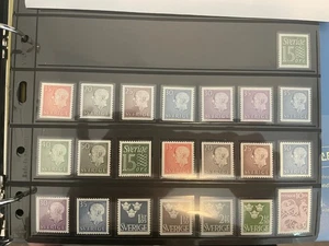 Sweden 1961-65 SC#570-592 MH Mint Hinged, 1 complete set, US$41.40 - Picture 1 of 1