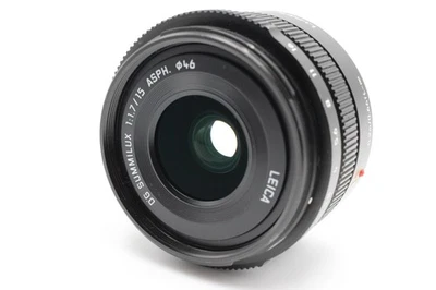 [ EXC5+ ] Panasonic LEICA DG SUMMILUX 15mm F/1.7 ASPH. Black #9965 - Image 1 of 4