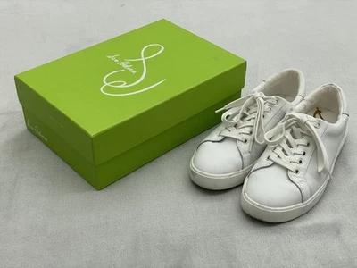 Sam Edelman Ethyl Sneakers Women’s 9M White Leather Low Top Casual Shoes w/ Box - Image 1 of 4