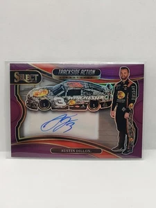 2025 Select Trackside Action Signatures Purple Prizm SP Auto /49 Austin Dillon - Picture 1 of 2
