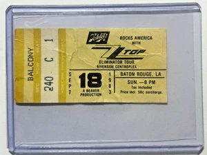 ORIGINAL USED CONCERT TICKET ZZ TOP JAN. 1ST 1983 ELIMINATOR TOUR - Picture 1 of 2