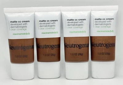 Neutrogena Clear Full Coverage Flawless Matte CC Cream - Sienna 10.0 - (4 Pack) - Image 1 of 3