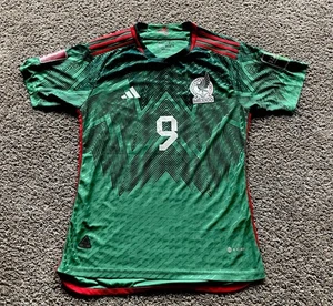 Adidas Jersey Men M Green Mexico Home football shirt Soccer #9 Raul - Picture 1 of 5