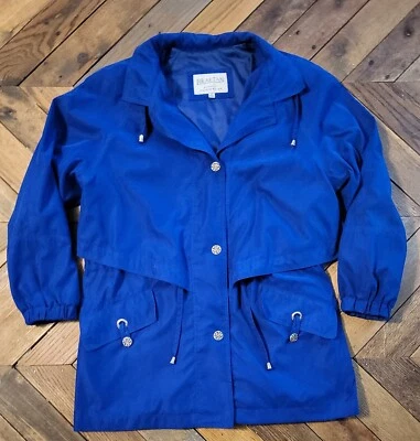 Vintage Braetan Authentic Outerwear Bright Blue Coat - Size Medium  - Image 1 of 4