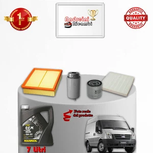 KIT TAGLIANDO 4 FILTRI E OLIO FORD TRANSIT VII 2.2 TDCI 81KW 110CV DAL 2006 -> - Imagen 1 de 1