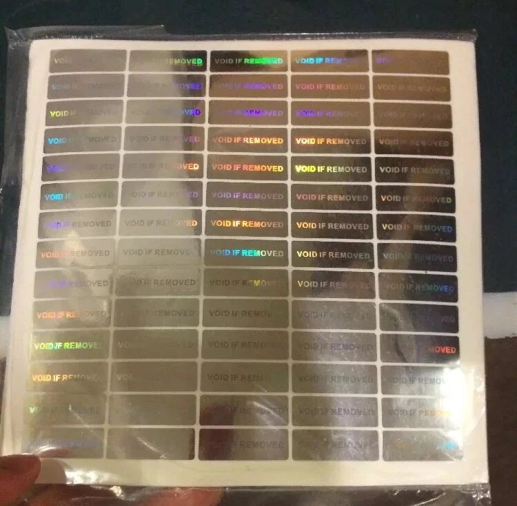 15 Hologram Void Security Labels Removed Tamper Evident Stickers Warranty WVIR