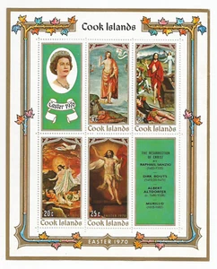 1970 Cook Islands Stamps ~ Easter ~ Resurrection of Christ ~ Mini Sheet ~ MNH - Picture 1 of 1