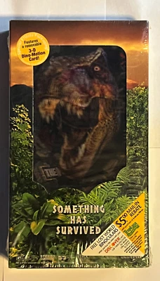 Jurassic Park The Lost World Vintage 1997 VHS 3D Dino-Motion Card STILL HAS SEAL Foto 1 de 4