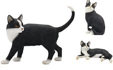 Black & White Cat Ornament Statues BNIB - White & Black Cat Figurine Gifts