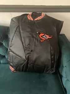 Majestic Baltimore Orioles Bomber Jacket Pillow Handmade - Picture 1 of 2