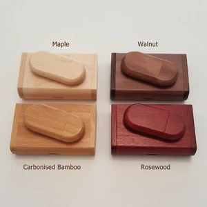 Personalised Wooden USB 3.0 stick pen drive with gift box - Laser Engraved - Picture 1 of 12