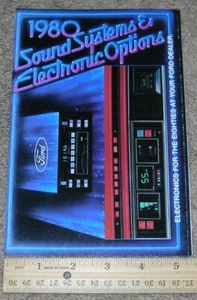Catalogo brochure vendita rivenditore nastro radio stereo Ford Sound Systems 1980 80 NOS - Foto 1 di 7
