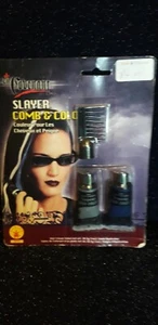 Hair Colour Comb in Wash Out  Blue Silver Slayer Halloween Pack - Picture 1 of 1