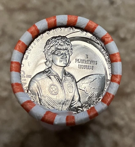 Uncirculated 2022-P Dr. Sally Ride Quarter "MAJOR ERROR" Ghost Comet Tail Cover