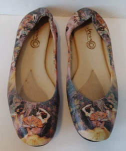 Vintage ICON Los Angeles Edgar Degas ballerini con ventagli pittura ballerine 8,5 M - Foto 1 di 11