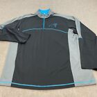Carolina Panthers Sweater Men's Extra Large Antigua Long Sleeve Pullover 1/4 Zip