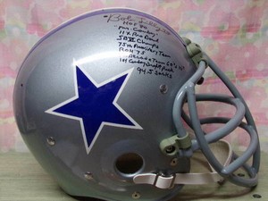 bob lilly autographed football