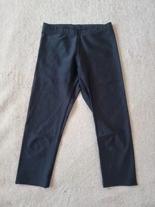 Mädchen 128-140 Turn Sport Tanz Ballett Gymnasti glanz Leggings 3/4 Hose schwarz - Bild 1 von 4