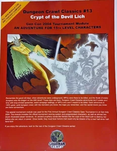 DUNGEON CRAWL CLASSICS: #13 CRYPT OF THE DEVIL LICH GMG5012R - Picture 1 of 2